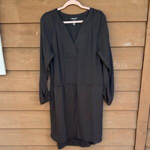 White House Black Market Black Long Sleeve Dress size 12
